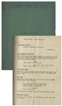 Moe Howards 27pp. Final Draft Script Dated November 1949 for The Three Stooges Film Three Arabian Nuts -- With Annotation in Moes Hand -- Very Good Plus Condition